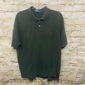 Polo Ralph Lauren Green Red Pony Cotton Polo Shirt